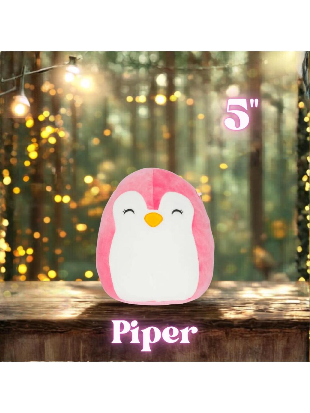 NWOT Squishmallows Original Piper the Pink Peguin 5"